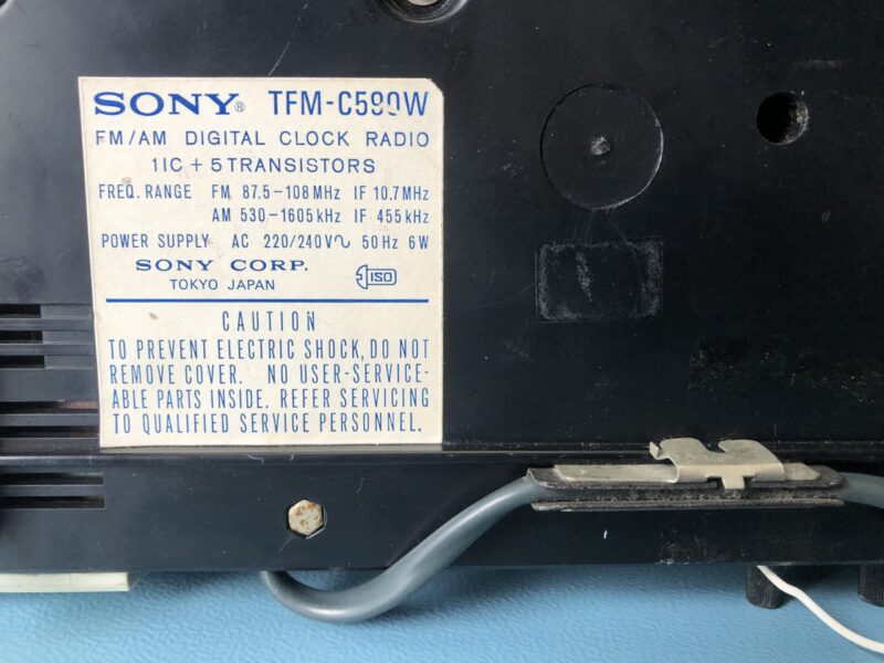 Klappzahlen-Radio-Wecker SONY Digimatic TFM-C590W – Bild 10