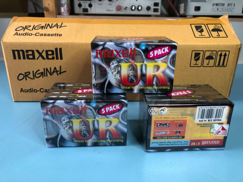 Compact Cassetten Maxell UR 90  5er-Pack  *NEU* – Bild 1