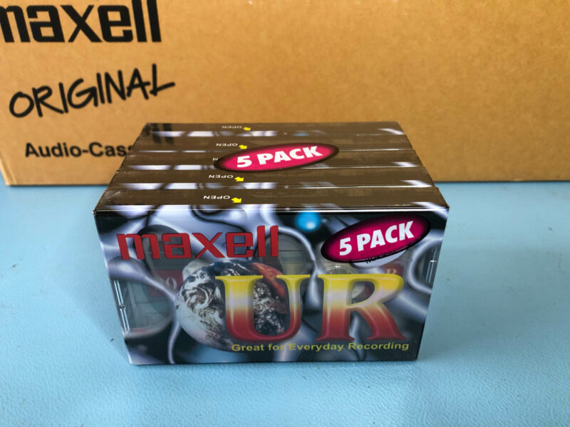 Compact Cassetten Maxell UR 90  5er-Pack  *NEU* – Bild 4