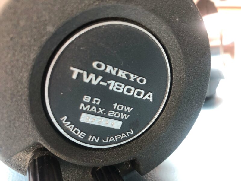 2 Stück Hochtöner ONKYO TW-1800a (1973-1976) aus SCEPTER E503 – Bild 9
