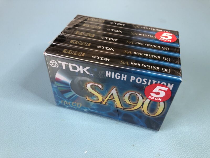 5 Stück TDK SA90 Kassetten NEU/OVP MC