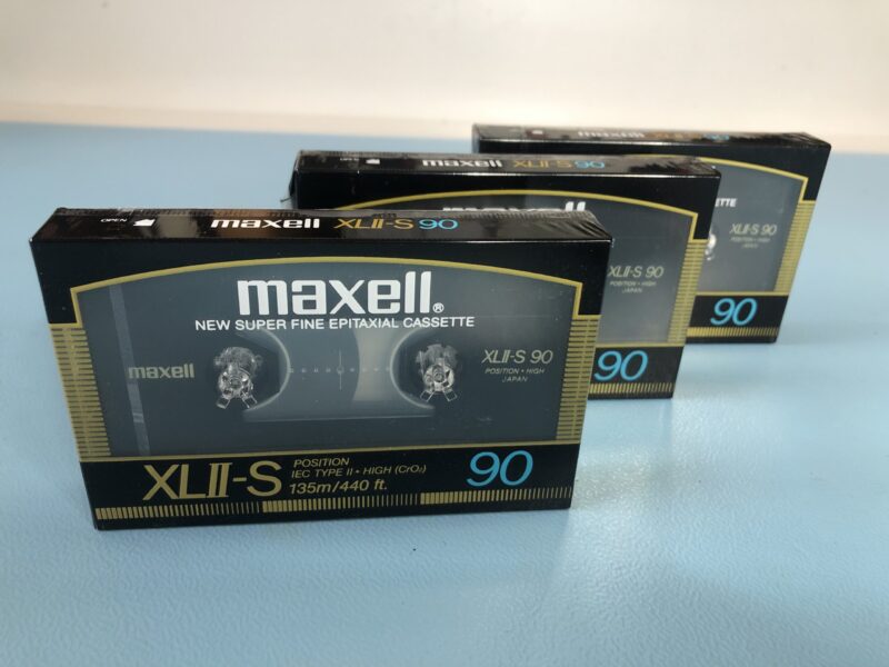 3x MAXELL XL II-S 90 Audio Kassette Superfine Epitaxial Cassette NEU/OVP MC sealed – Bild 4