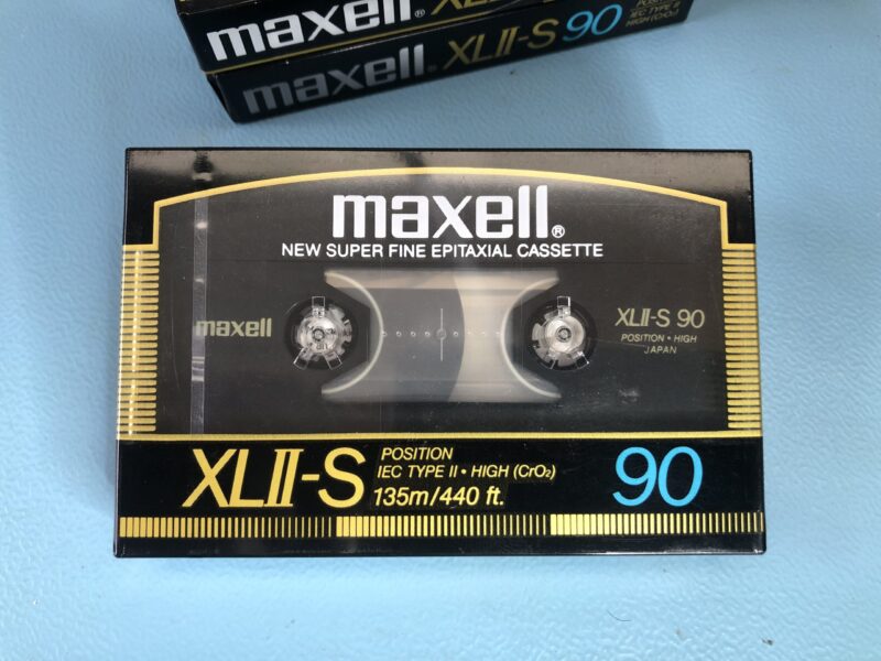 3x MAXELL XL II-S 90 Audio Kassette Superfine Epitaxial Cassette NEU/OVP MC sealed – Bild 1