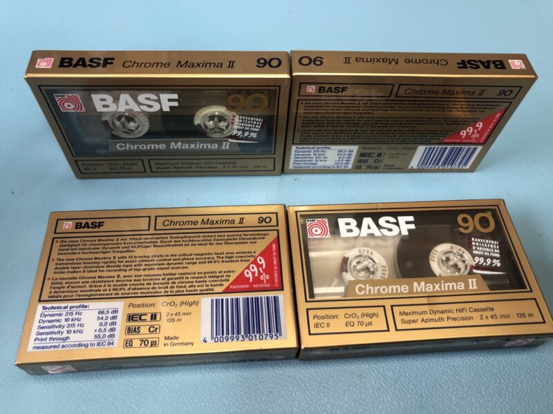 4x BASF Chrome Maxima II 90  NEU/OVP MC – Bild 1