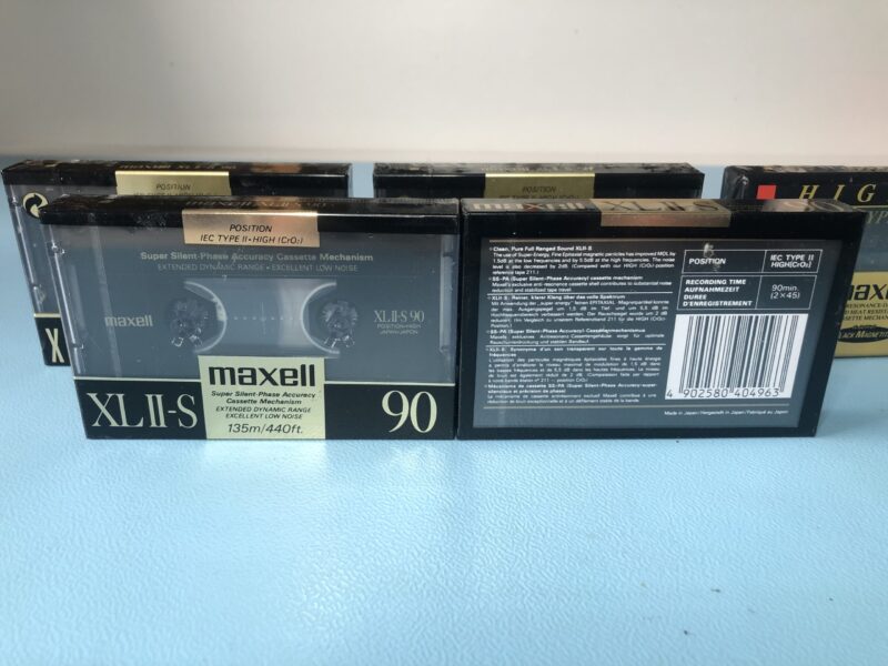 5 Stück Maxell XL II-S 90 MC Kassette Tape NEU und OVP – Bild 2