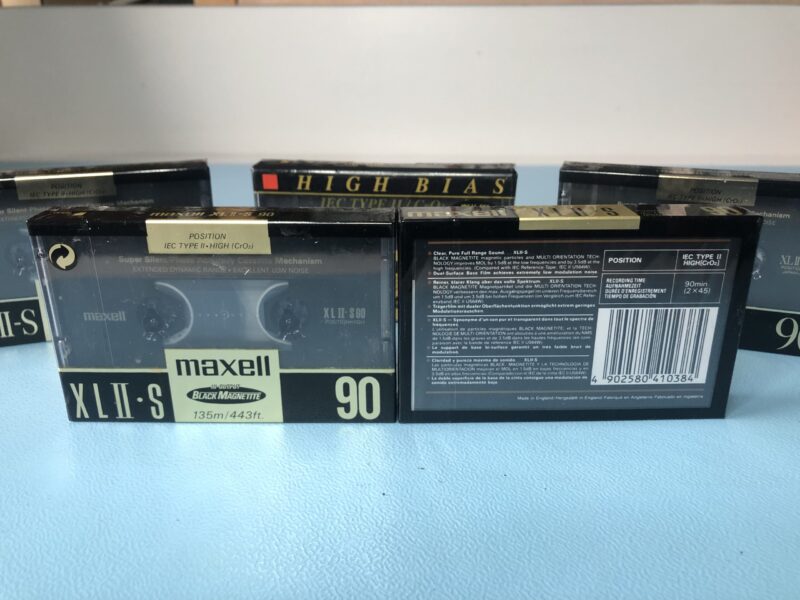 5 Stück Maxell XL II-S 90 MC Kassette Tape NEU und OVP – Bild 3