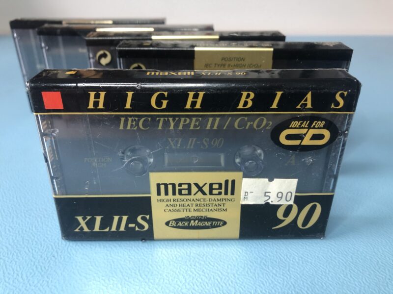 5 Stück Maxell XL II-S 90 MC Kassette Tape NEU und OVP – Bild 1