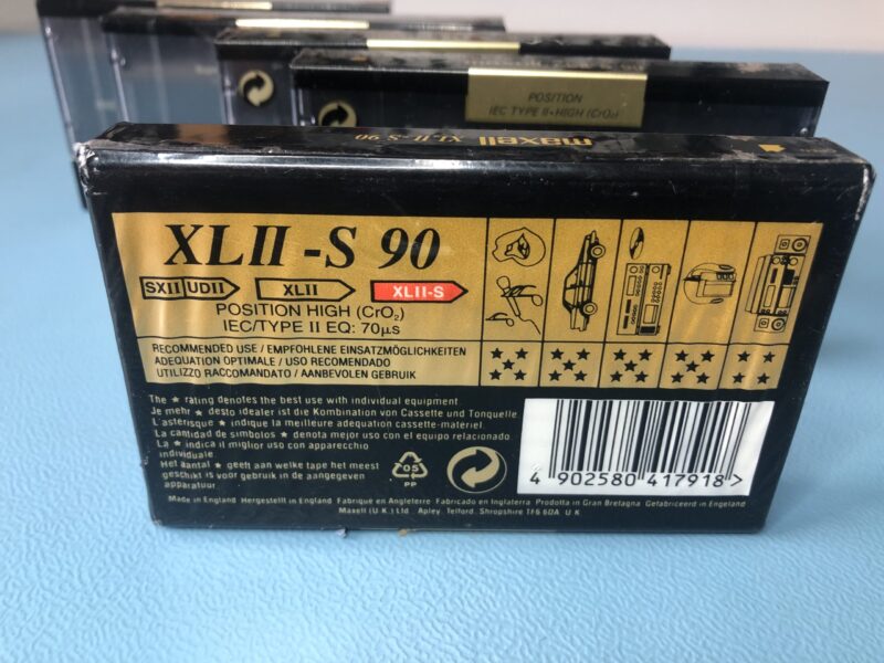5 Stück Maxell XL II-S 90 MC Kassette Tape NEU und OVP – Bild 4