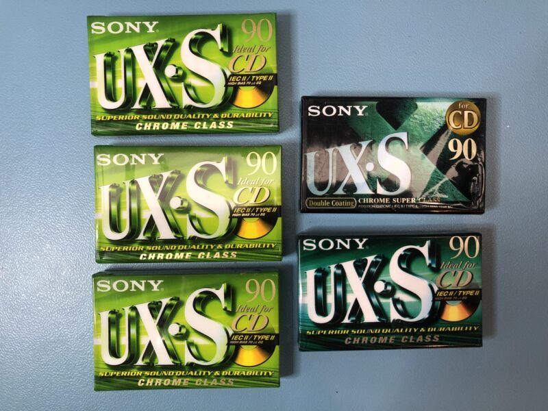 5 Stück SONY UX-S Kassetten NEU/OVP MC