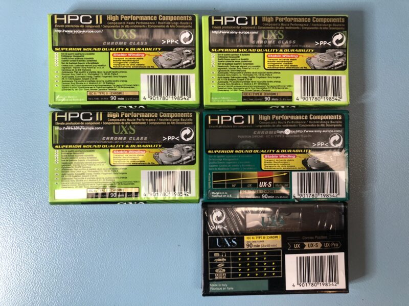 5 Stück SONY UX-S Kassetten NEU/OVP MC – Bild 2