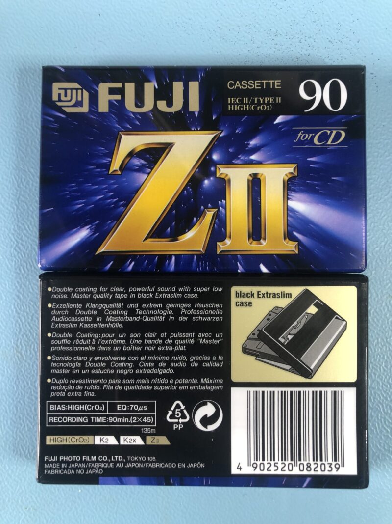 2 Stück FUJI Z II 90 Kassetten NEU/OVP MC – Bild 1