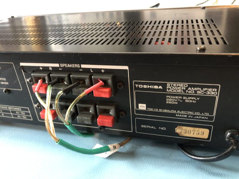 Toshiba SC-330 Stereo-Endverstärker – Bild 3