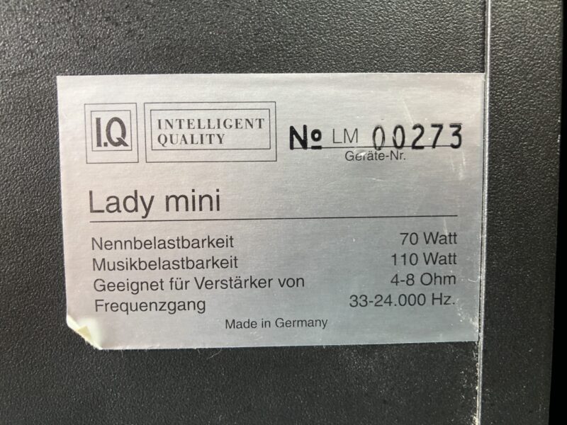1 Paar Lautsprecher IQ Lady mini – Bild 6