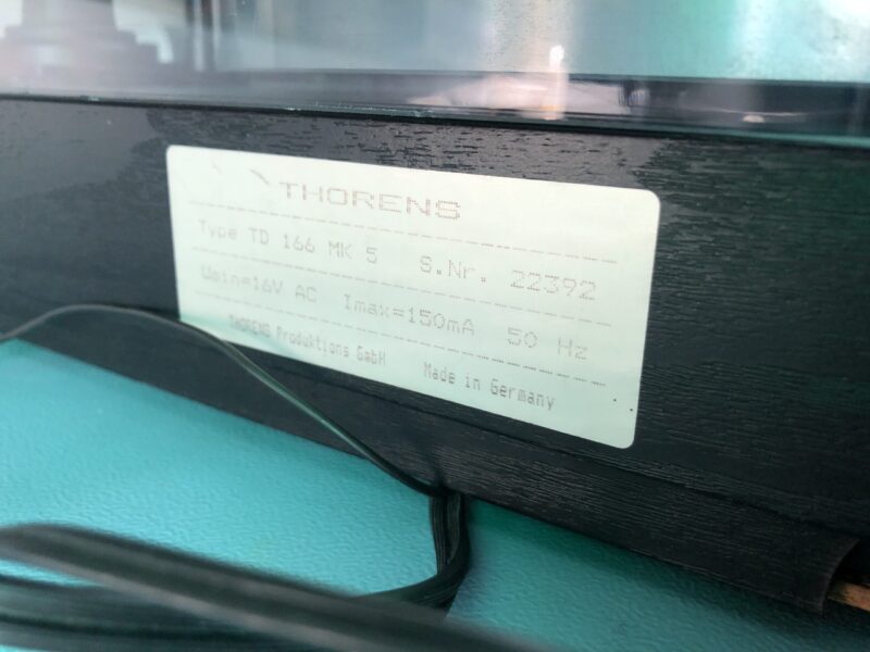 Thorens TD-166 Mk V – Bild 15