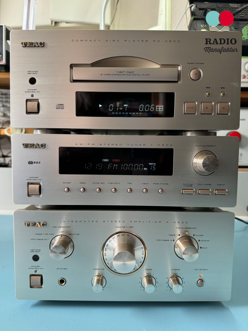 TEAC Reference 500. HiFi-Anlage bestehend aus Verstärker, Tuner und CD-Player. – Bild 1