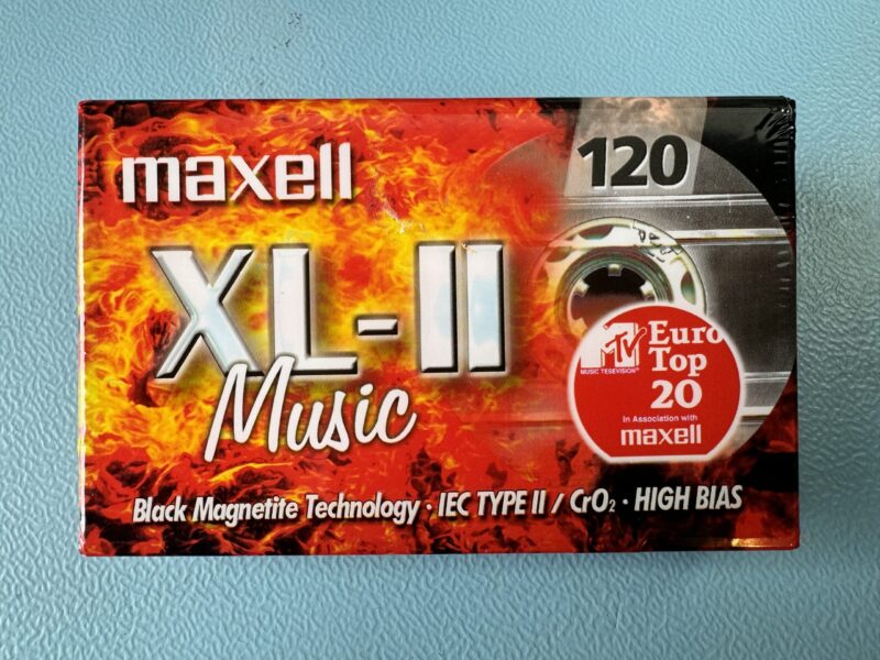 Maxell XL-II 120 MC Kassette Tape NEU und OVP "MTV Euro Top 20"