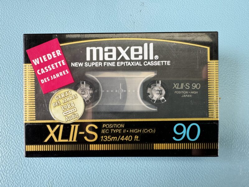 MAXELL XL II-S 90 Audio Kassette Superfine Epitaxial Cassette NEU/OVP "Cassette des Jahres" 1988