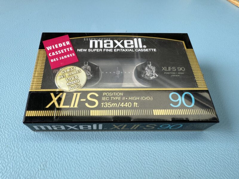 MAXELL XL II-S 90 Audio Kassette Superfine Epitaxial Cassette NEU/OVP "Cassette des Jahres" 1988 – Bild 3