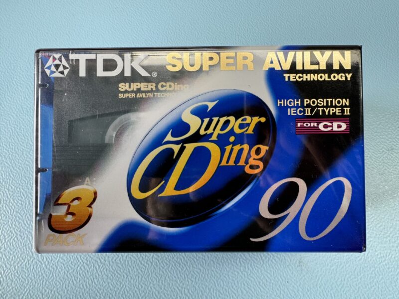 3er-Pack TDK SUPER CDing  90 MC Kassette Tape NEU und OVP