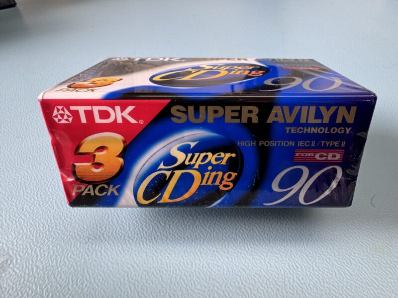 3er-Pack TDK SUPER CDing  90 MC Kassette Tape NEU und OVP – Bild 1