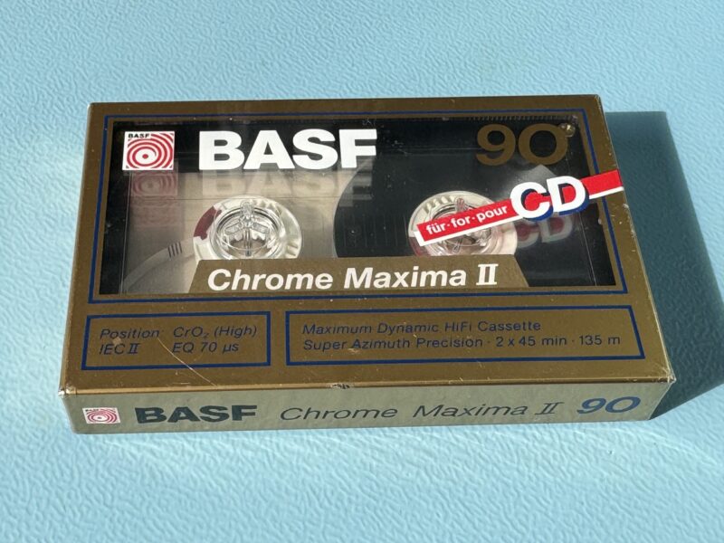 BASF Chrome Maxima II 90 Kassette Tape NEU und OVP – Bild 3