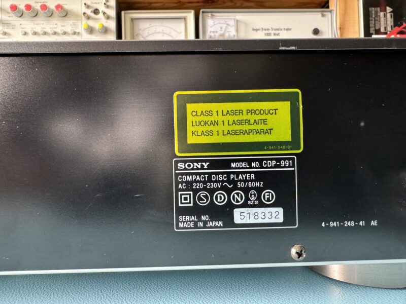 CD-Spieler SONY CDP-991 – Bild 8