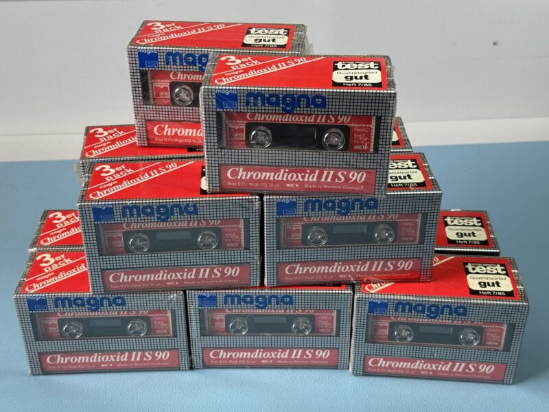 3er-Pack MAGNA Chromdioxid II S90   MC Kassette Tape NEU und OVP – Bild 4