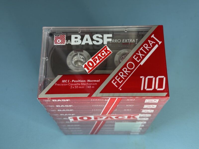 10er-Pack BASF Ferro Extra I 100. MC / Kassette / Tape. NEU und OVP.