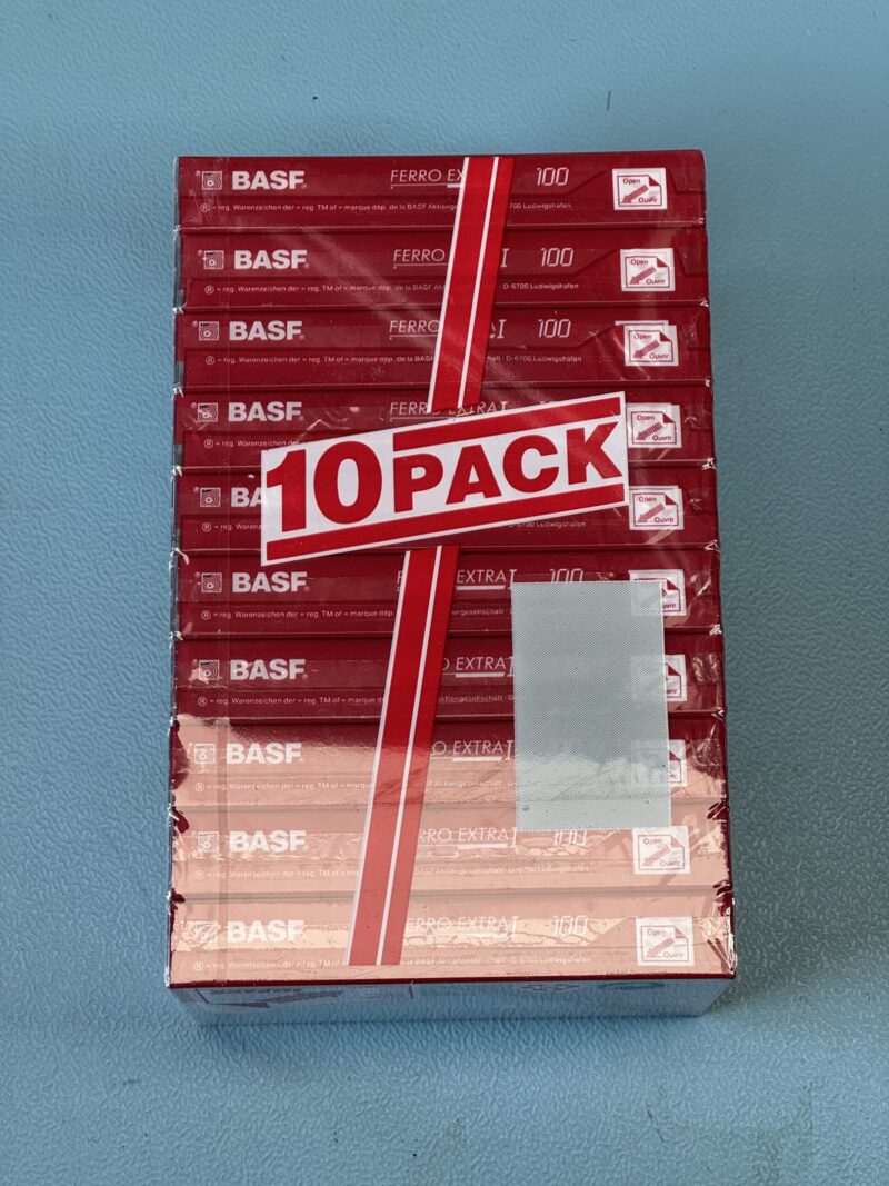 10er-Pack BASF Ferro Extra I 100. MC / Kassette / Tape. NEU und OVP. – Bild 2