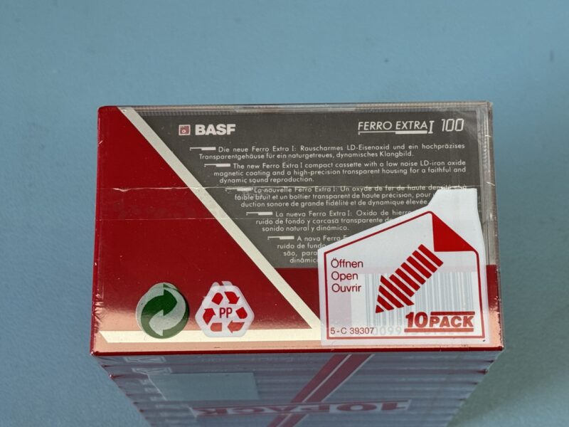 10er-Pack BASF Ferro Extra I 100. MC / Kassette / Tape. NEU und OVP. – Bild 4