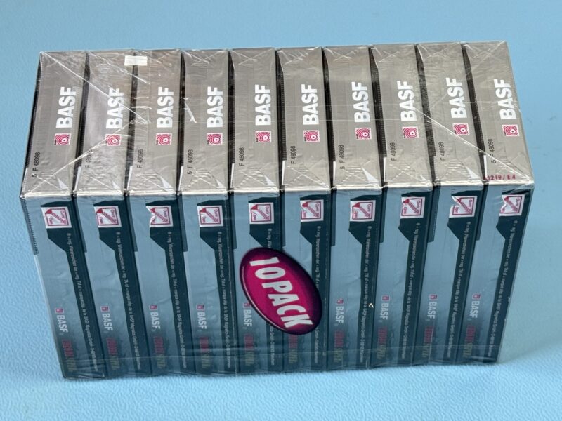10er-Pack BASF Chrome Super II.  C60. MC Kassette Tape. NEU und OVP. – Bild 1