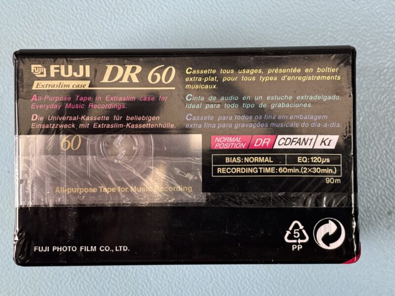 5er-Pack FUJI DR 60 D MC Kassette Tape NEU und OVP – Bild 3