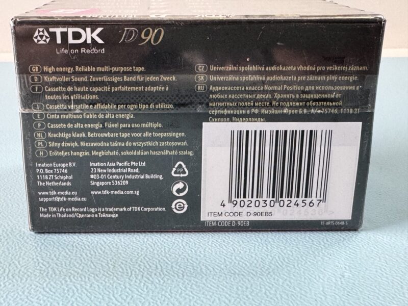 5er-Pack TDK D-90EB MC Kassette Tape NEU und OVP – Bild 2