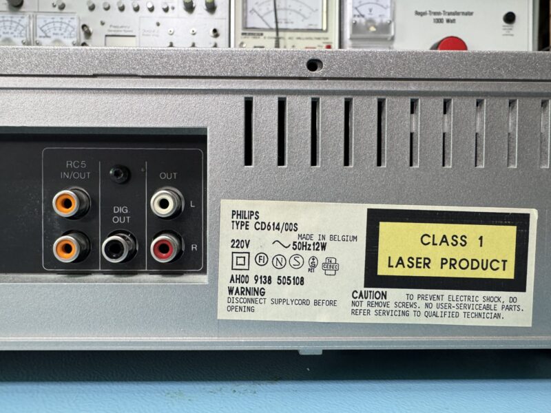 PHILIPS CD-Spieler CD 614 (Silber) mit Fernbedienung (1990) – Bild 9