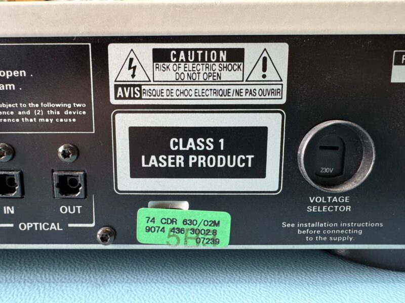 MARANTZ CDR-630 Professional CD-Recorder – Bild 10