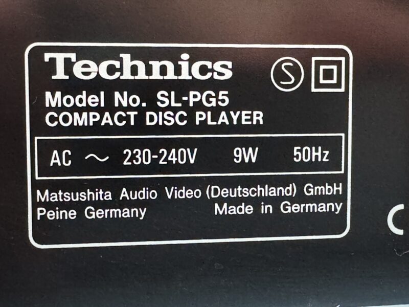 CD-Spieler TECHNICS SL-PG5 - mit Fernbedienung – Bild 6