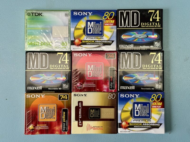 9x MiniDisc - SONY/TDK/Maxell  - NEU und OVP