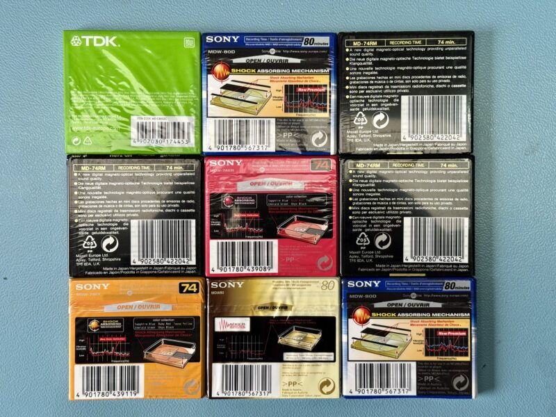 9x MiniDisc - SONY/TDK/Maxell  - NEU und OVP – Bild 1