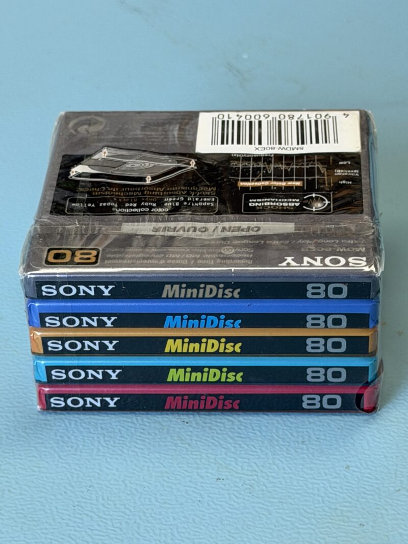 SONY MD Color - MiniDisk -  5er Pack - NEU und OVP – Bild 1