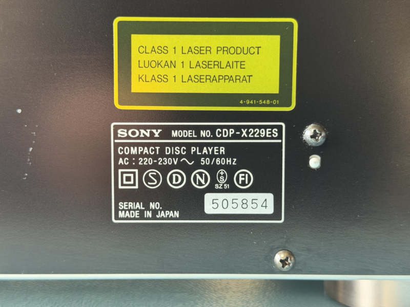 CD-Spieler SONY CDP-X229ES – Bild 12