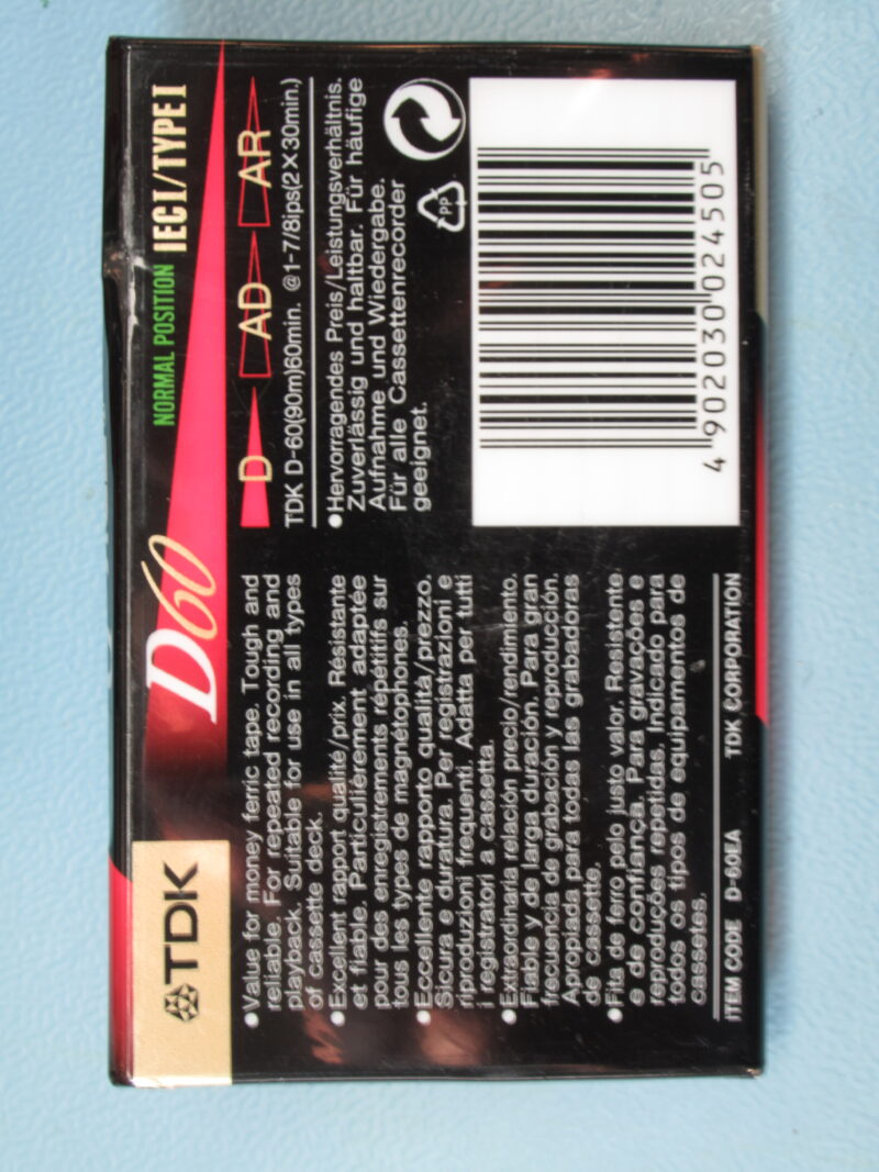 TDK D60 Kassette NEU/OVP MC – Bild 1