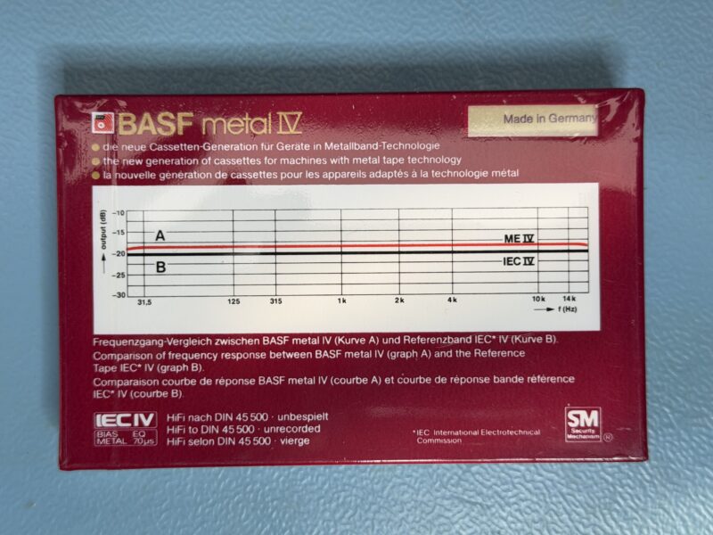 BASF metal IV 120 - MC Kassette Tape NEU und OVP – Bild 1