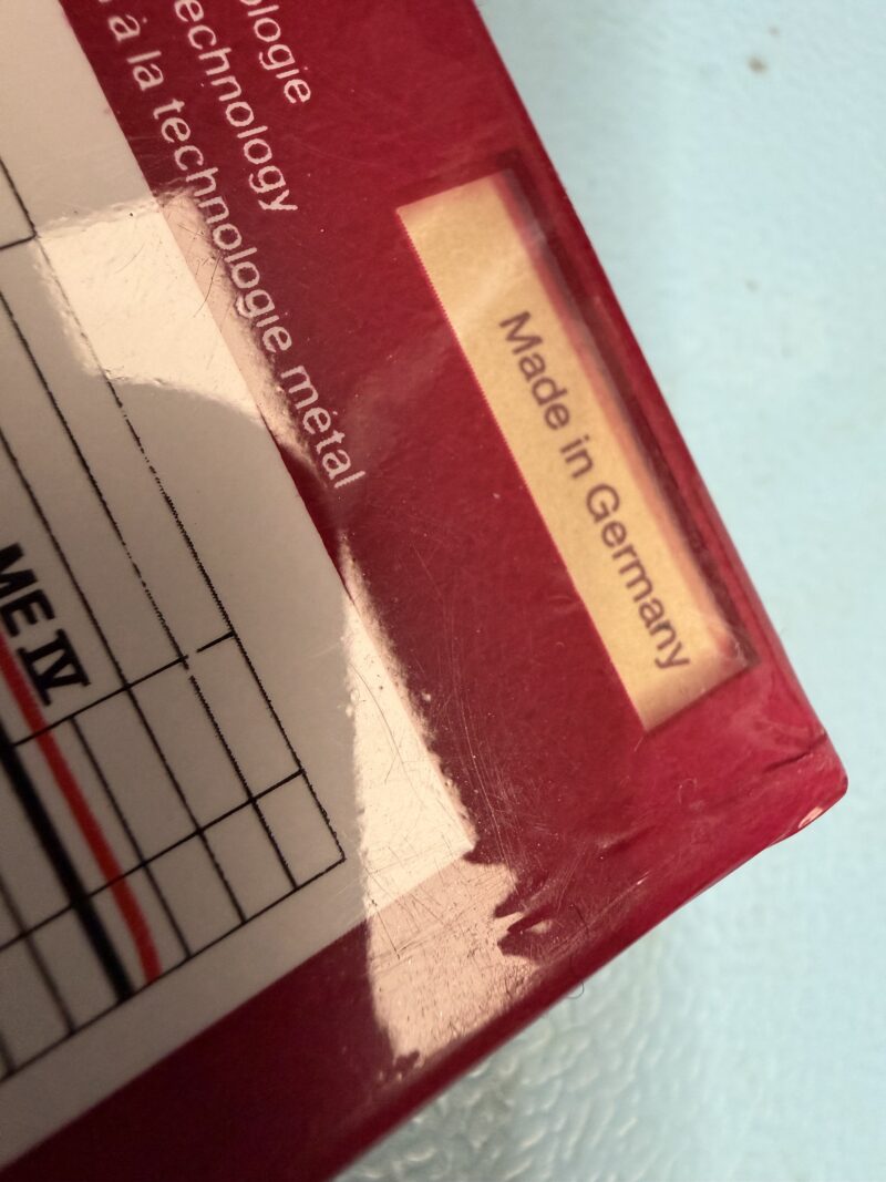 BASF metal IV 120 - MC Kassette Tape NEU und OVP – Bild 3