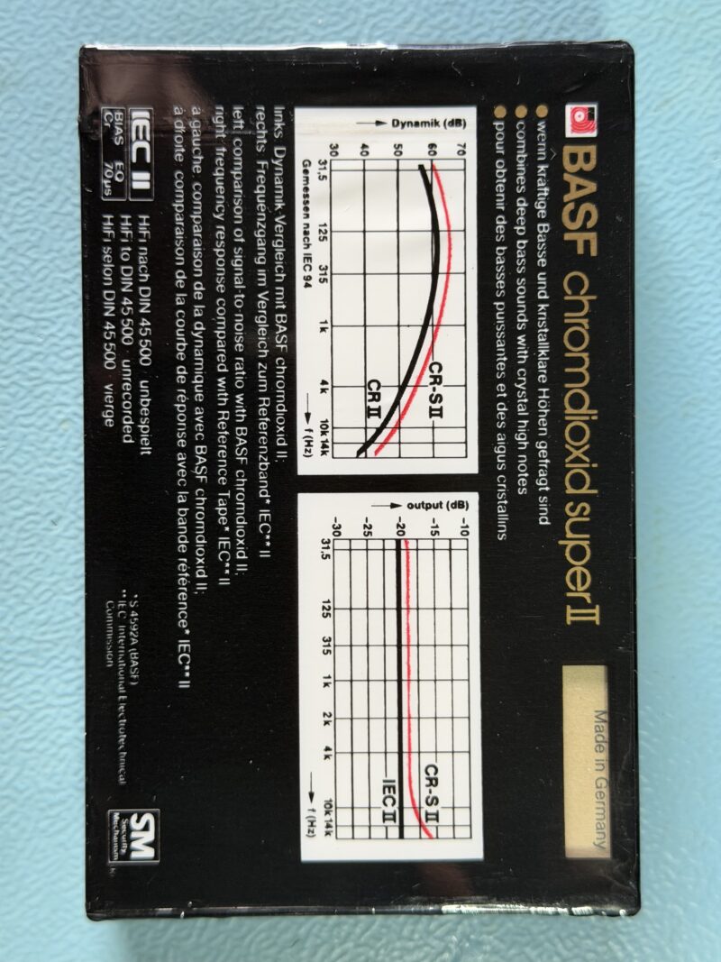 BASF Chromdioxid Super II 90 - MC Kassette Tape NEU und OVP – Bild 2