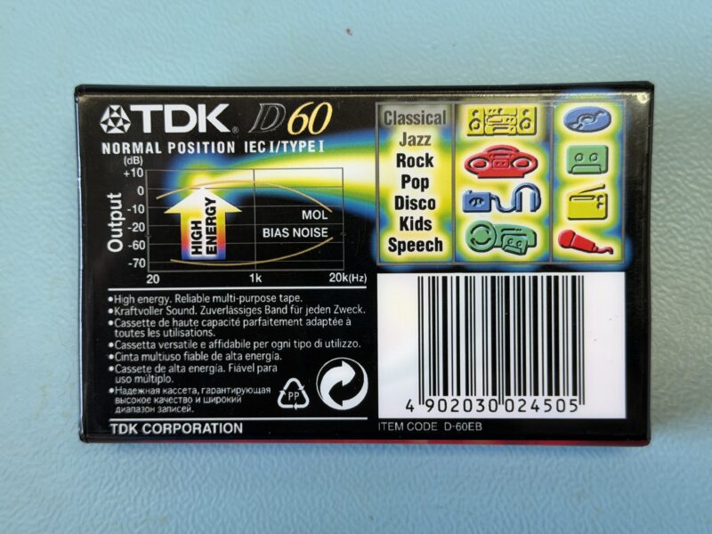 TDK D60 Kassette NEU/OVP MC – Bild 1